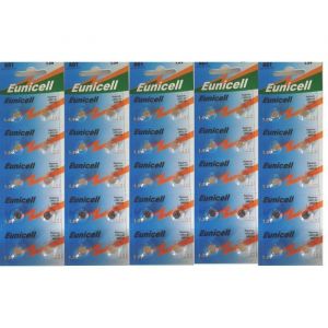Lot de 50 piles EUNICELL AG1- G1 LR60 LR621 Sr621 W 364