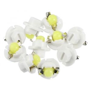X AUTOHAUX Voiture Ampoule T5 LED pour Tableau de bord DC 12V B8.4D Lumière blanche 10Pcs