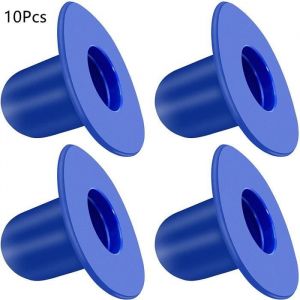 Lot de 10 bouchons de bouchon de piscine étendus filtre de piscine de rechange compatible avec Intex Pool(Bleu)