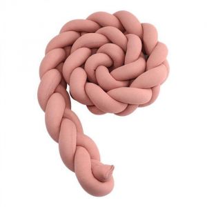 Tour de lit b&eacute;b&eacute; 3 tissages serpent tress&eacute; pare-choc velours d&eacute;coration chambre b&eacute;b&eacute; - 3m TOUR DE LIT BEBE