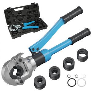 Pince A Sertir Multicouche TH 10T - 16-32mm - T&ecirc;te Rotative 360&deg; - Pince Hydraulique Tube Alu Multicouche PEX PB - Pince &Agrave; Sertir