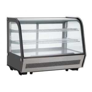 Vitrine r&eacute;frig&eacute;r&eacute;e &agrave; poser  160L - double vitrage froid ventil&eacute; - classe &eacute;nerg&eacute;tique B
