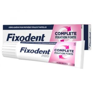Fixodent Pro Fixation Forte Go&ucirc;t Neutre 47 Grammes