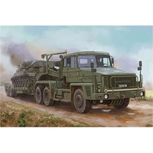 Maquette Hobbyboss Scammell Commander avec grue 62t semi-échelle 1:35