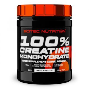 Cr&eacute;atine Scitec Nutrition - 100% Creatine Monohydrate - Saveur neutre 300g