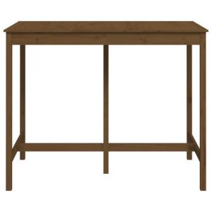 RemiseTable haute de bar Marron miel 140 x 80 x 110 cm Bois massif de pin JILIMAISON2025 19785995