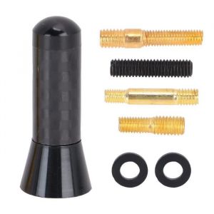 Omabeta Antenne radio Omabeta Antenne de voiture Antenne Courte 35 cm/14 po Fibre de Carbone Alliage dAluminium auto antenne