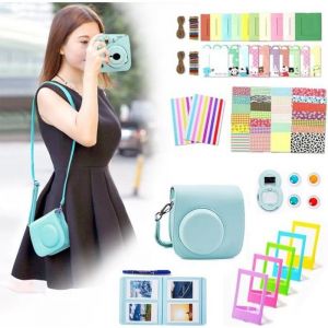 Accessoires pour appareil photo - Fujifilm - Instax Mini 8/8+/9 - 10 en 1 - Bleu - Housse et Album inclus