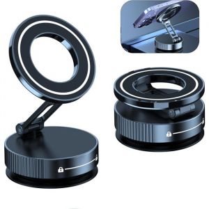 Support T&eacute;l&eacute;phone Voiture &Agrave; Ventouse Porte Magnetique T&eacute;l&eacute;phone Pliable Portab Avec Verrouillage Rotatif Pour Smartphone[YS999]