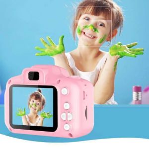 Rose Enfants enfants mini appareil photo numérique 2.0  cadeau enfants caméscope écran HD