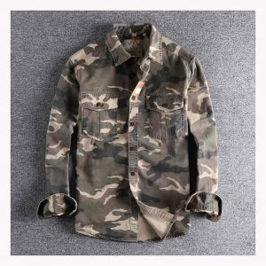 Chemise Homme Kaki Camouflage - INSFITY - Manches Longues - Large - Col Chemise