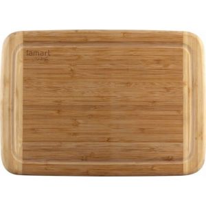 Bureau - LAMART - 42004666 - Bureau en bambou - Droit - Montage facile - Marron