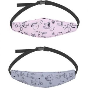 2pcs Cale tete Enfant VoitureMaintien Tete Enfant VoitureCale-t&ecirc;tes pour Si&egrave;ges AutoAppui-T&ecirc;te Enfant pour Voyage en Onglet