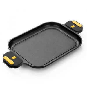 BRA Origen  Plancha 40 cm en fonte daluminium antiadhésive sans PFOA pleine induction compatible tous feux dont induction