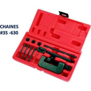 Coffret  rive et d&eacute;rive de chaine de distribution Moto - rivet outils de coupe rivetage Moto Quad Scooter