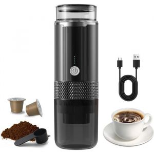Cafeti&egrave;re portable - YYV - &Eacute;lectrique sans fil - 1200mAh - Compatible K-Cup - Acier inoxydable 304