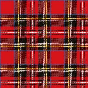 Ambiente: Serviettes en papier Ambiente 3 épaisseurs tartan écossais rouge