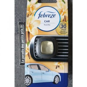 d&eacute;sodorisant FEBREZE pour voiture  parfum 2 ml senteur Vanille