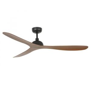 Gotland de Faro un ventilateur de plafond DC moderne   avec pales Abs marron Marron