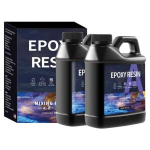 A R&eacute;sine &eacute;poxy 1 L 2 pi&egrave;ces R&eacute;sine Adh&eacute;sion haute r&eacute;sistance Haute transparence Auto-d&eacute;gazage R&eacute;sistance au jaunissement Prise