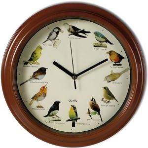 Horloge &agrave; oiseaux musicale - Maison Design Insolite - Marron - Adulte - Contemporain - Design