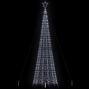 Sapin de Noël Arbre de Noël lumineux avec pointes 1534 LED blanc froid 500 cm