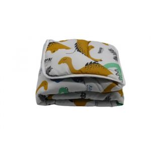 Couette bébé légère imprimée Dinosaures - 80 x 120 - Spécial été - MORTREUX