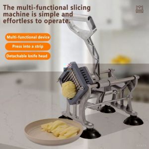 Coupe-Frites Professionnel Coupe - Coupe-frites - 3 Lames Inox - antid&eacute;rapante - Multifonctionnel - Coupe-Frites Commercial