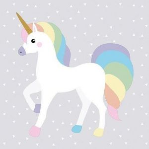 PAPSTAR Serviettes à motifs licorne 330 x 330 mm