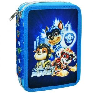Trousse garnie Pat Patrouille Power Up 18 CM - 2 cpt - Bleu - Enfant - Mixte - Trousse - Zippée