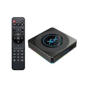 X96 X4 Amlogic S905X4 Smart TV Box Android 11 Dual Band Wifi BT4.1 Gigabit 4K Youtube Lecteur multimédia Décodeur(4+32GB)