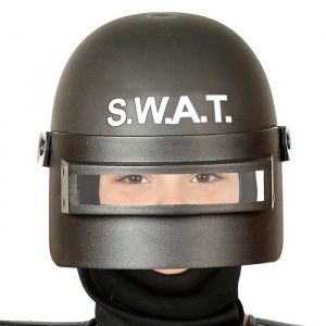 Casque SWAT Enfant - GUIRCA - Noir - Mixte - Mod&egrave;le Police