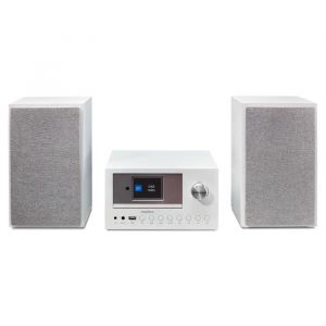Mini Cha&icirc;ne HiFi - MEDION - Radio Internet DAB/FM - Lecteur CD - 2x15W RMS - Blanc