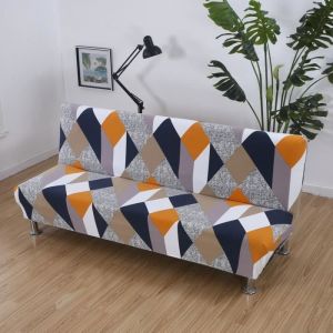 Housse de Canap sans Accoudoir 3 Places Housse de Canap Clic Clac Extensible Universel Lavable Couverture de Canap HOUSSE DE CANAPE