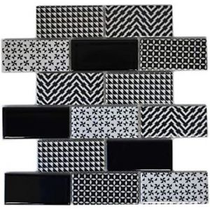 Carrelage Mosa&iuml;que - MOSANI - MOS26M-0301 - C&eacute;ramique - Rectangulaire - Brillant