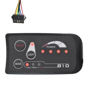 S810 E-Bike Compteur LED Affichage IP65 36V UART pour VéLo éLectrique Compteur de VéLo éLectrique (SM 6PIN)