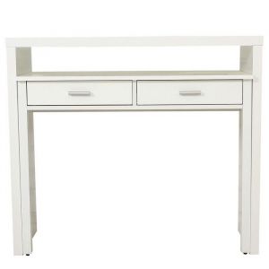 Console Extensible Bureau Nine 100cm Blanc