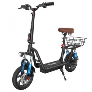 Trottinette &Eacute;lectrique iScooter i12 Avec Si&egrave;ge  Panier Arri&egrave;re - Moteur 500W - 36V 75Ah - Pneu 12 Pouces - Vitesse Maximale 25km/h