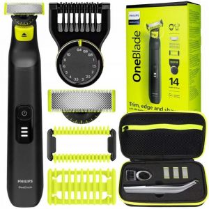 Rasoir hybride - Philips - OneBlade Pro 360 QP6542/15 - Visage et corps - Lames 360 - Trousse inclus