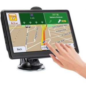 GPS Voiture 7 Pouces Navigation pour Auto Camion Poids Lourd Navigateur avec HD &Eacute cran Tactile Multi-Languages Gui[1]