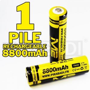 1 PILE ACCU RECHARGEABLE 18650 3.7V 8800mAh M2 BATTERIE BATTERY - QUALITE PRO #1