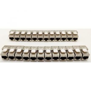 Pack de 24 noyaux keystone RJ45 Cat.6a - LINEAIRE - PR24AS24 - Court - Blind&eacute;