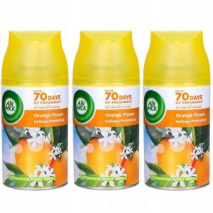 DÉSODORISANT AIR WICK FRESHMATIC AU PARFUM RECHARGE FLEUR DORANGER 250 ML - 3 PIÈCES