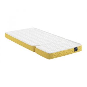 Matelas junior mousse pour lit &eacute;volutif Aurore 200 - SOMEO 90x140 &agrave; 90x190 - Blanc - Fabriqu&eacute; en France - Someo