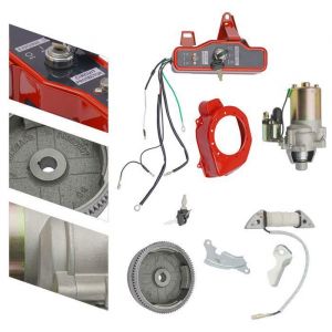 Kit de Démarreur Électrique - Kit de Démarrage avec Électrovanne - Démarreur Moteur pour HONDA GX160 5.5CV GX200 6.4CV - DEMARREUR