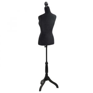 (ON SALE)Mannequin de vitrine MARKT - Buste de couture Mannequin de Femme Noir 25280