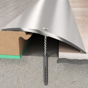 Barre de seuil 70 x 6.55 mm  profilé en aluminium argenté  à visser   Longueur:930 mm