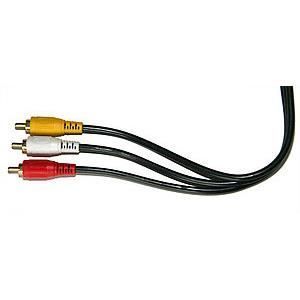 Câble de modulation audio-vidéo ELTAX Interconnect 3 - 15m - Noir - 3 Cinch RCA