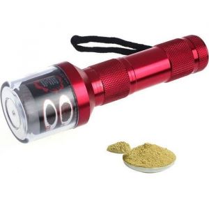 Moulin Broyeur &agrave; herbe epice Electrique de tabac &agrave; base Crusher Spice Grinder Moulin &agrave; Sel et Poivre forme la lampe de poche