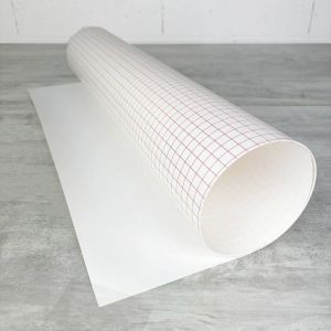 2 m&egrave;tres x 60 cm Feuille polyphane Blanc adh&eacute;sive sur 1 face &eacute;paisseur 0.30 mm 30/100&egrave;me pour abat-jour Lampe